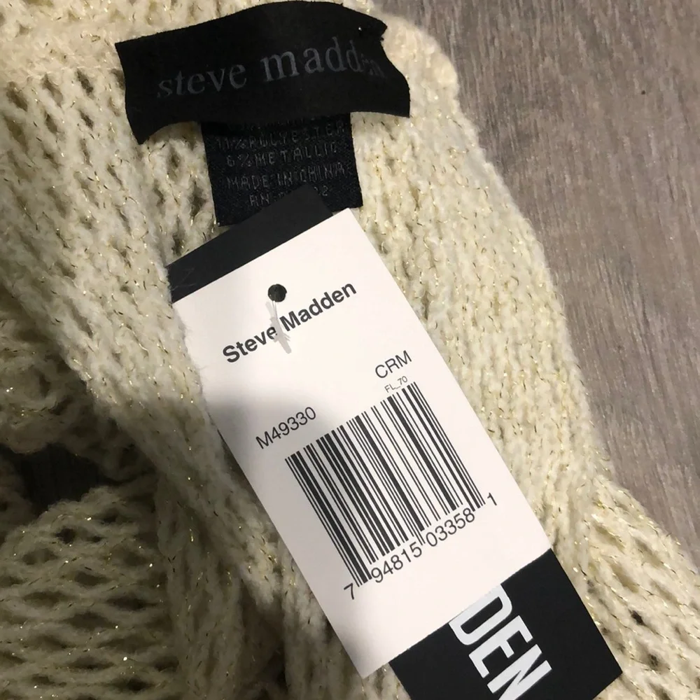 Cream infinity scarf